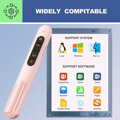 Presentation Clicker with Volume Control, Wireless Presenter Remote