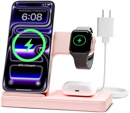 Wireless Charger iPhone Charging Station for Apple Multiple Devices