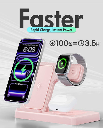 Wireless Charger iPhone Charging Station for Apple Multiple Devices