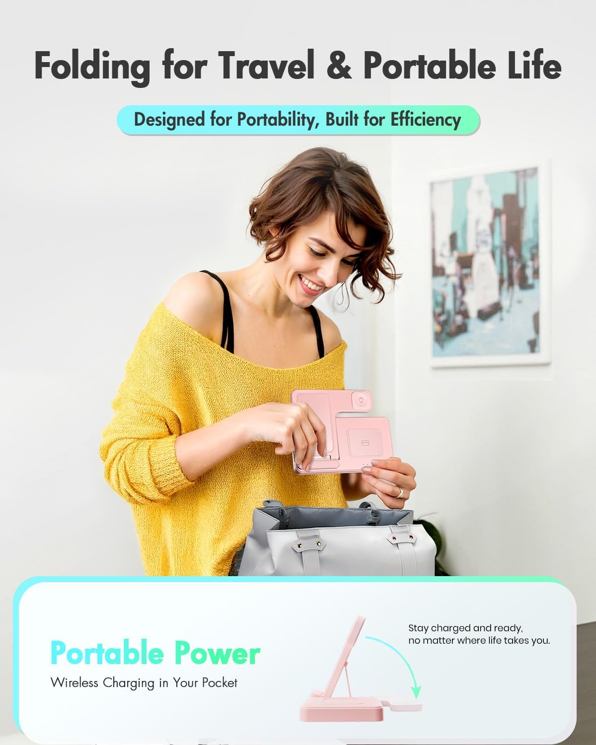 Wireless Charger iPhone Charging Station for Apple Multiple Devices