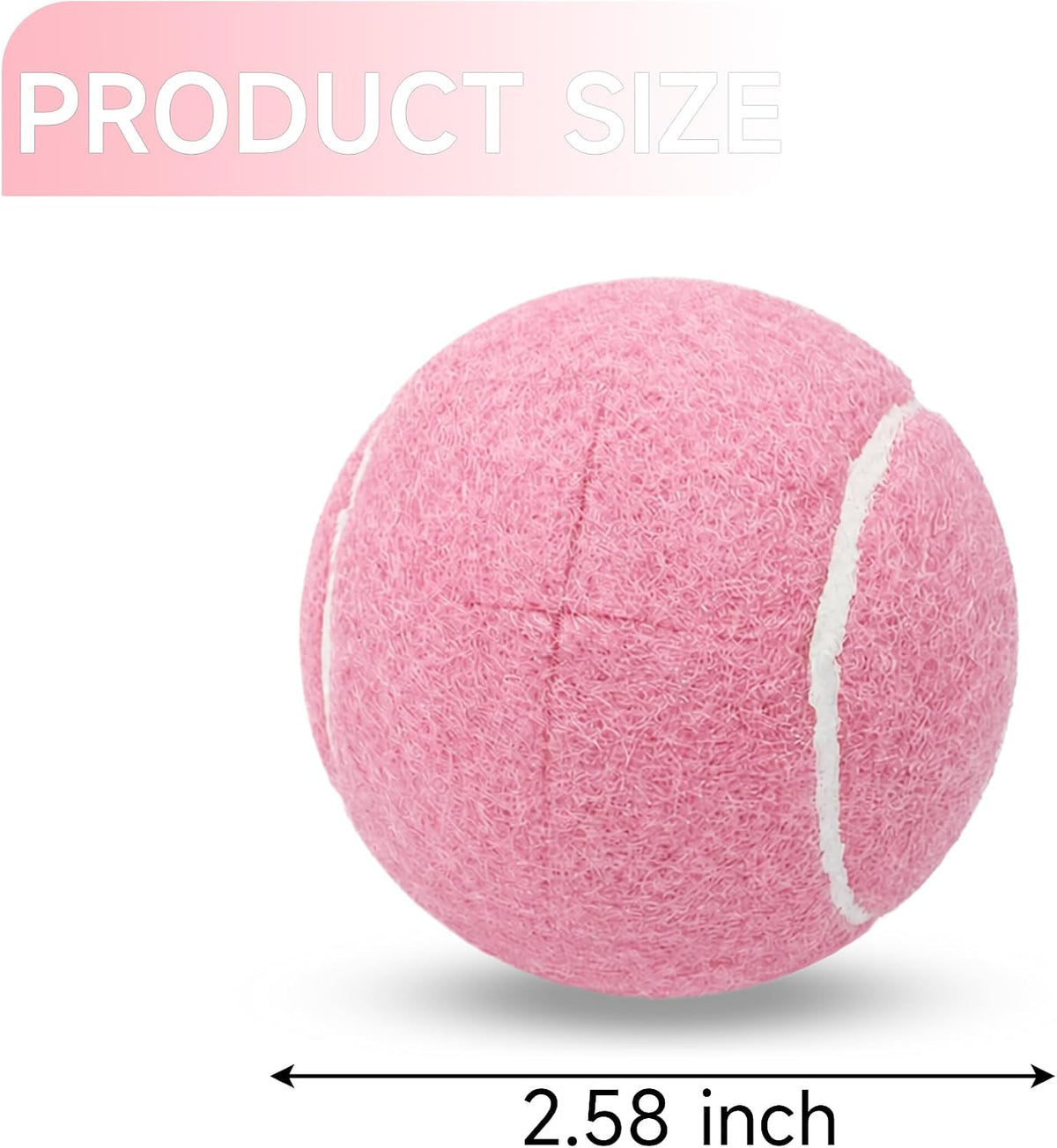 4 Pack Walker Tennis Balls – Pre-Cut Tennis Balls for Walker or Furniture Legs, Long Lasting Ski Glides & Pads, Easy Installation, Floor Protectors (Light Pink)