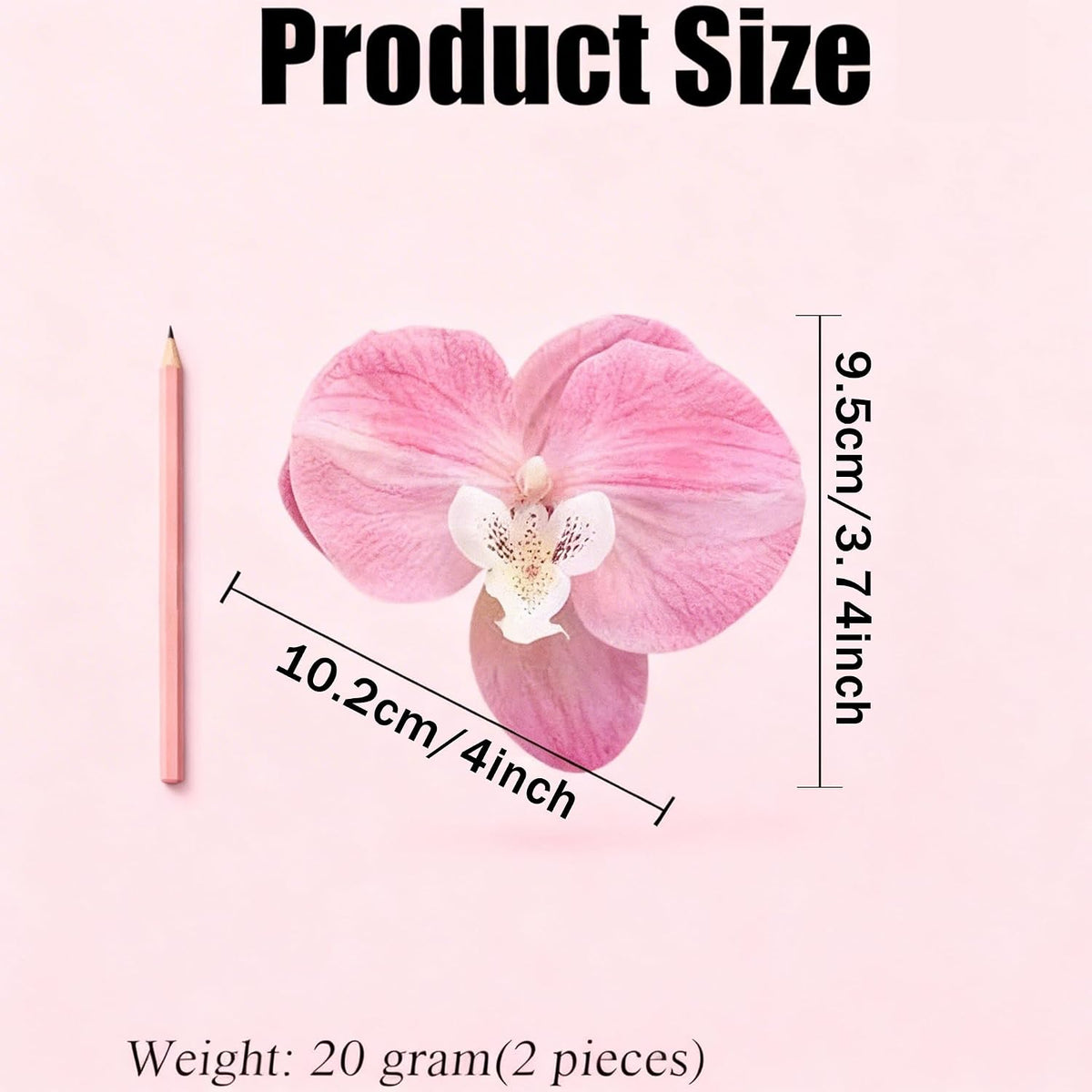 2Pcs Light Pink Artificial Orchid Flower Shoe Clips Detachable High Heel Shoes Buckle Sandals Shoe Decoration Charms for DIY Women Summer Bridal Wedding Party
