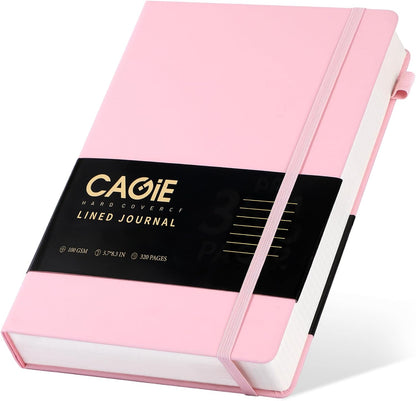 Pink Journal Notebook for Women Leather Journaling Diary Daily, A5