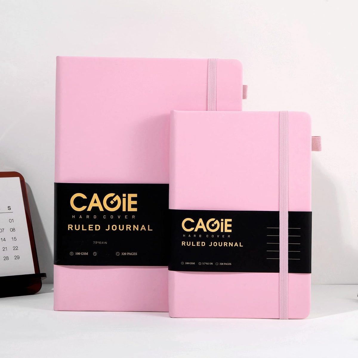 Pink Journal Notebook for Women Leather Journaling Diary Daily, A5
