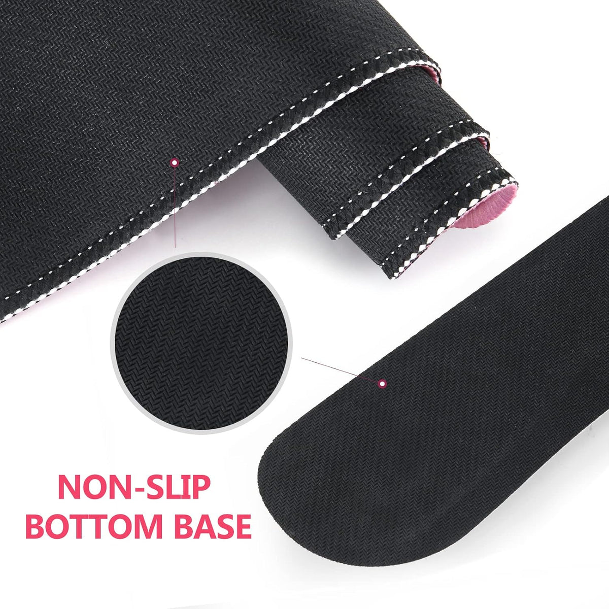 Keyboard Mouse Pad Set, Large Gaming Mousepad + Memory Foam Ergonomic Keyboard Wrist Rest Support, Easy Typing Pain Relief, 4Pcs (35.4" x 15.7") Extended Desk Mat -Pink Glitter Letters