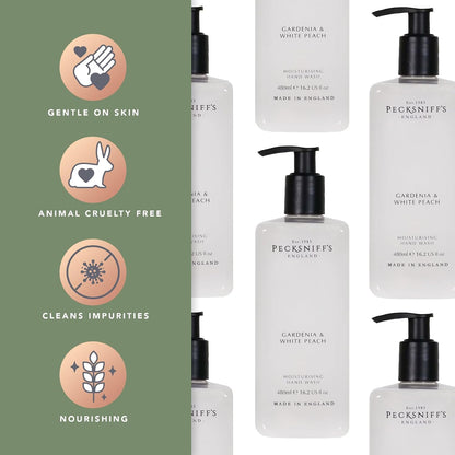 Hand Wash Liquid Hand Soap, Gardenia & White Peach, 480 ml