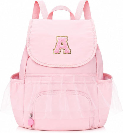 Kids Dance Bag Drawstring Backpack-Gym Sports Gym Bag with Shoes Compartment for Girls Swim Beach String Cinch Backpack with Two Water Bottle Pocket Pink A