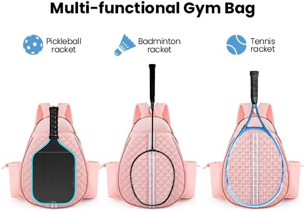 Tennis Bag, Lightweight Sports Bag for Pickleball, Badminton