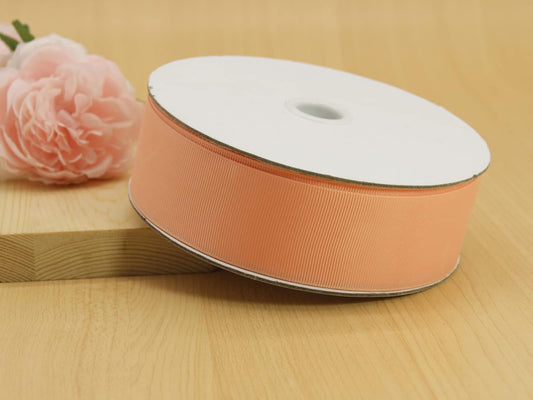 1 1/2in Peach Grosgrain Ribbon 50yd for Bows & Weddings