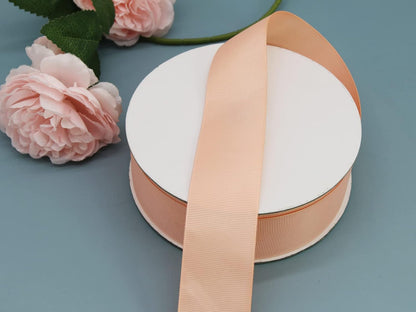 1 1/2in Peach Grosgrain Ribbon 50yd for Bows & Weddings