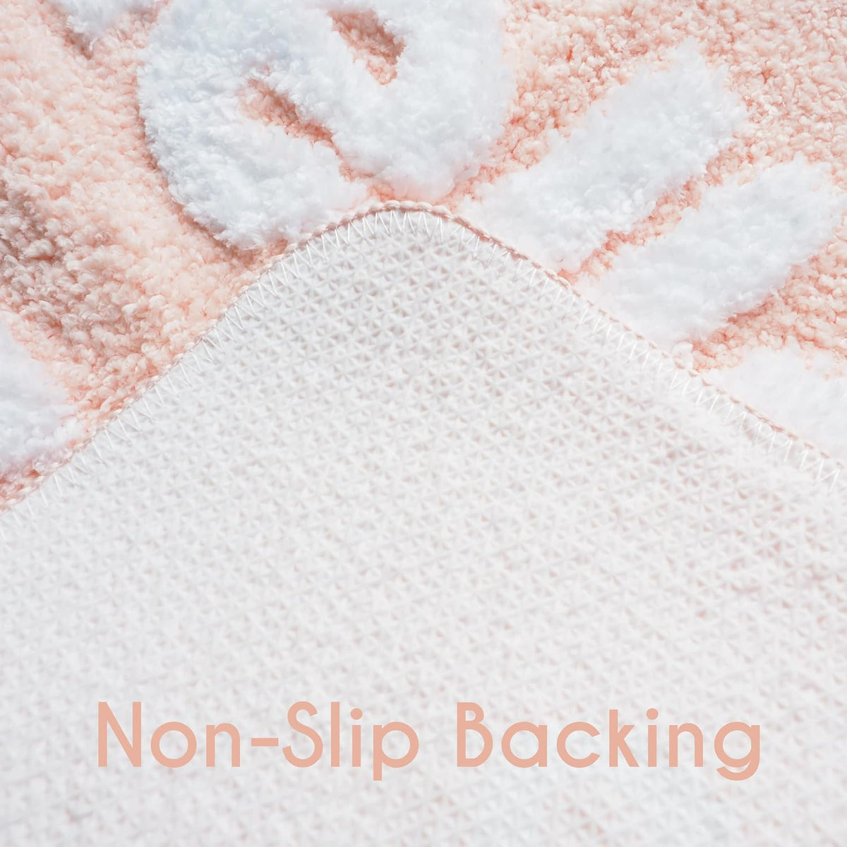 Hello Gorgeous Bath Mat Peach Orange Coral Beautiful Cute Bathroom Rugs for Girls Pink You Look Good Funny Shower Fun Bathroom Decor Non-Slip Washable Kids Women