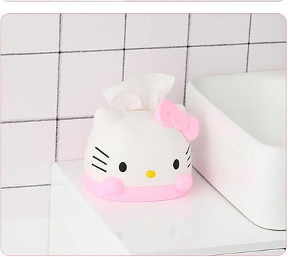 Kawaii Pink Kitty Tissue Desk Accessories
