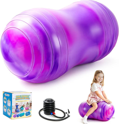 Peanut Ball for Kids and Adults | 18/20Inch Anti-Burst Exercise Ball