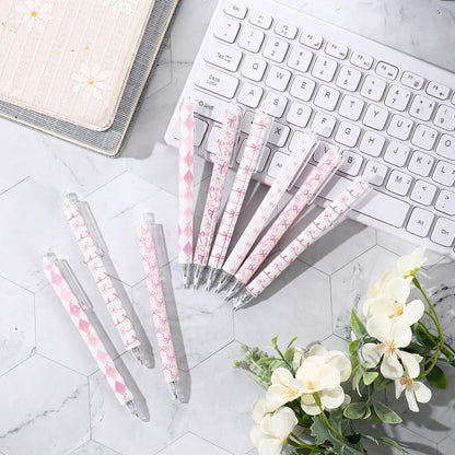 60 Pcs Preppy Pink Bow Pencils with Bows Coquette