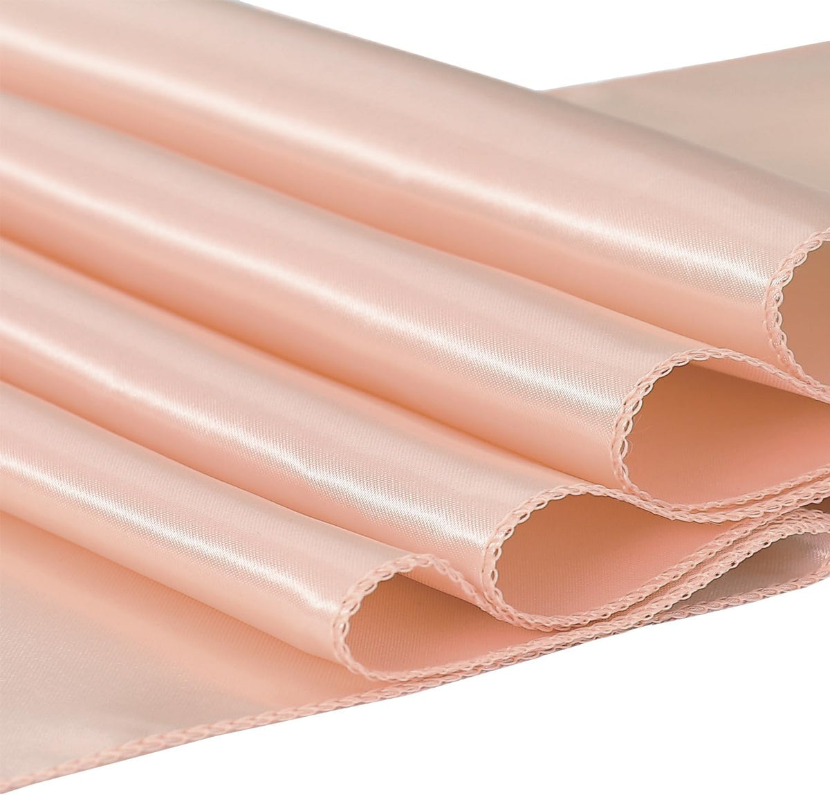 Pack of 10 Satin Blush Pink Table Runners 12 x 108 Inches - Blush Table Runner for Party Wedding Birthday Banquet Baby Shower Engagement Anniversary Meeting Event Dining Room Decoration