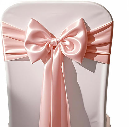 Pack of 10 Satin Blush Pink Table Runners 12 x 108 Inches - Blush Table Runner for Party Wedding Birthday Banquet Baby Shower Engagement Anniversary Meeting Event Dining Room Decoration