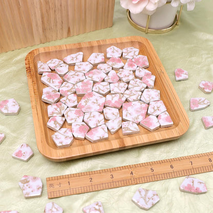 1.1 LB Pink Ceramic Mosaic Tiles Broken Irregular Porcelain Pieces
