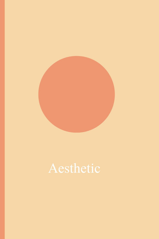 Romantic Aesthetic Notebook – Soft Peach Minimalist Journal for Women, Cute College Ruled Lined Paper, Pastel Journal for Writing, Notes, School & Office.