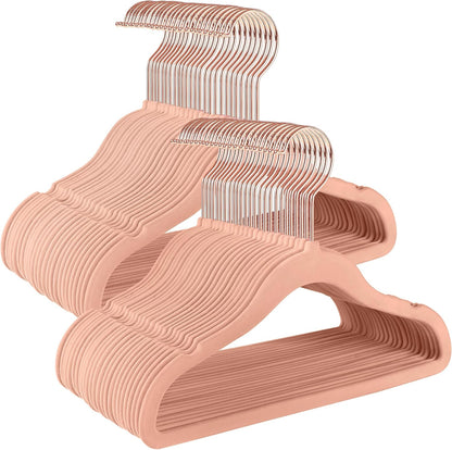 SONGMICS Baby Hangers 50 Pack, Velvet, Non-Slip, Space-Saving