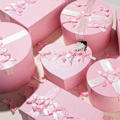 Mini Pink Bows - 50 PCS, Satin Fabric Ribbons for Crafts, Tiny Bows for Wedding Party Favors, Gift Box Decorations