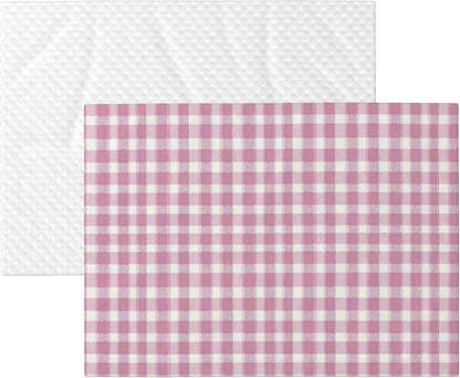 Waterproof Dog Blanket Soft Pet Blanket for Puppy Cat, Fleece Cat Throw Blankets for Furniture Bed Couch Sofa Reversible - Pastel Pink Gingham 3