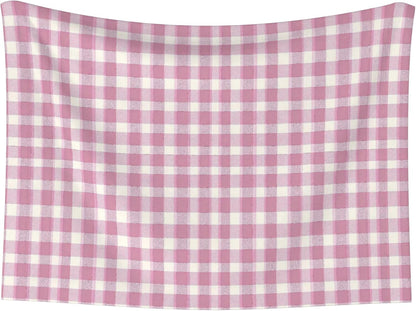 Waterproof Dog Blanket Soft Pet Blanket for Puppy Cat, Fleece Cat Throw Blankets for Furniture Bed Couch Sofa Reversible - Pastel Pink Gingham 3