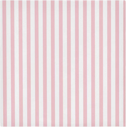 Pink Stripes Cloth Napkins Set of 6, Reusable Washable Oversized Table Napkins for Family Wedding Dinner Party Home Decor, 20 Inch