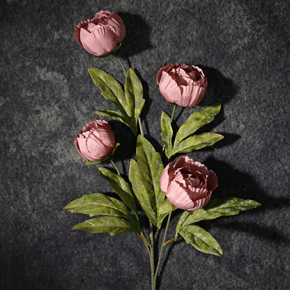 6 Pcs 27" Faux Peonies Artificial Flowers for Vase, Pink Flowers