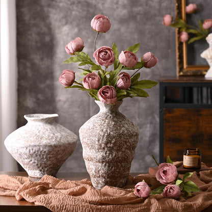 6 Pcs 27" Faux Peonies Artificial Flowers for Vase, Pink Flowers