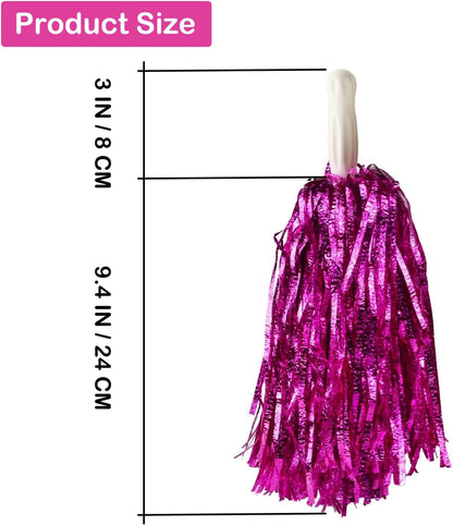 AOPANDA Cheerleading Pom Poms, Sports Dance Cheer Plastic Pom Pom for Rooters,Cheering Squard,Cheering Team
