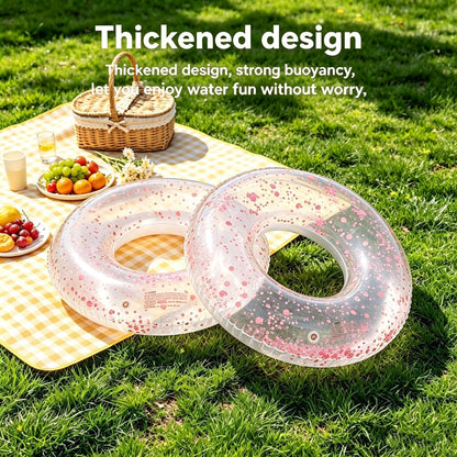 4PCS Tropical Floats for Adults Rings Party Theme Pool Float Large Swim Ring for Adults,35 Inch Teens Adult Inner Tubes Summer Beach Bachelorette Garland Kit Inflatable Tubes Floaties