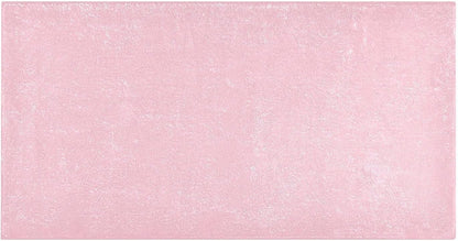 Pink Solid Color Bath Mat 39x20 Inch, Soft Absorbent Plush Rug, Non-Slip Washable Floor Mat for Bathroom Bedroom Kitchen Entryway Carpet