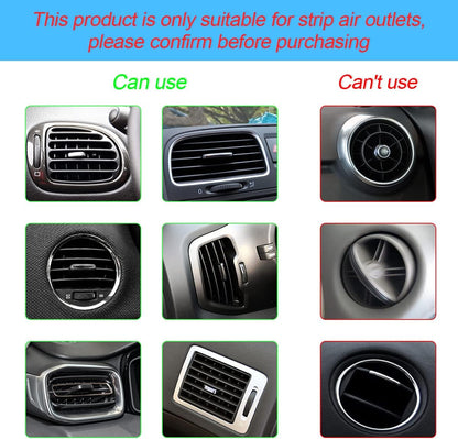 20PCS Waterproof Bendable Car Air Vent Trim Strips, Pink