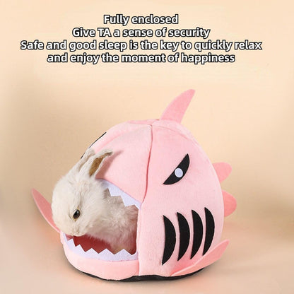 Rat Hamster Warm Bed House,Guinea Pig Bed Cave Winter Warm Cozy House,Hideout for Dwarf Rabbit Chinchilla Hedgehog Washable Cage Nest Accessorie (Pink)