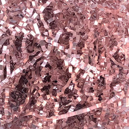 Shredded Paper Pink Basket Filler 1/2 LB Gift Box Crinkle Cut Paper Shredded Stuffing Rose Pink Grass for Valentine Day Packing Shipping Decorations Wrappings