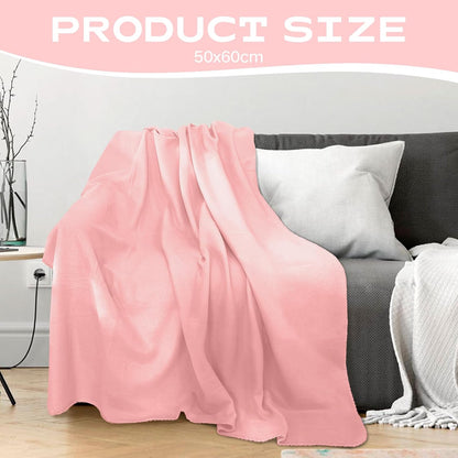 6 PCS Fleece Throw Blankets Bulk 60 x 50 in Soft Blankets Fabric Warm Lightweight Wool Blanket Cozy Coverlet for Beds Sofas Home for All Seasons (6, Pink, 50"x60")