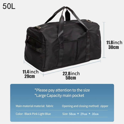 Sports Duffel Bags with Cosmetic Gym Bag for Women Men Travelling Waterproof Bag with Wet Pocket and Shoe Compartment