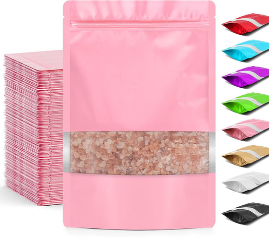 100Pcs Smell Proof Packaging Bags,Mylar Clear Bags for Food Storage