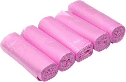 8 Gallon Trash Bags Colored - Extra Thick Medium Garbage Bags 1.1 mil Strong, Leakage-Free,Unscented 30 Liter Thick for Bathroom, Office, Kitchen Waste Basket Trash Can (Pink, 100 Count)