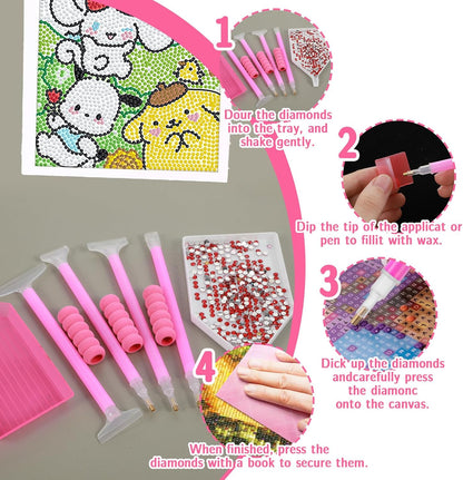 54Pcs Diamond Art Pens Tools and Accessories Kit for Kids Adults