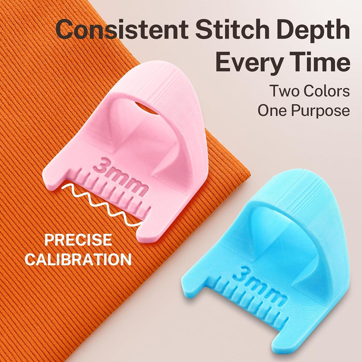 6PCS Template Kit for Even Sewing (Contains 3 Pink 3 Blue), Sewing Template Kit for Consistent 2mm, 3mm, 4mm Stitches, Sewing Quilting Guide, Hand Sewing Aid, Precision Stitch Guide Tool