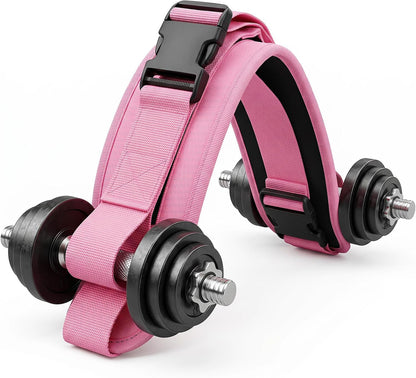 Hip Thrust Belt, Leather Dumbbell Booty Workout Belt