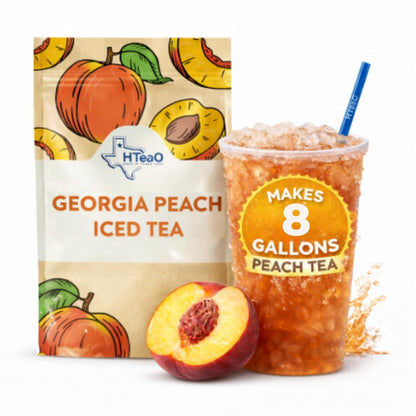 Peach & Hibiscus Iced Tea Bags - Makes 8 Gallons - Texas Style