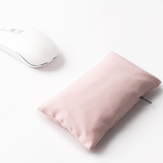 Ergonomic Mouse Wrist Rest Bean Bag, Carpal Tunnel Mouse Support Pad Filled Ergo Beads for Computer, Laptop, PC Gaming (Light Pink)
