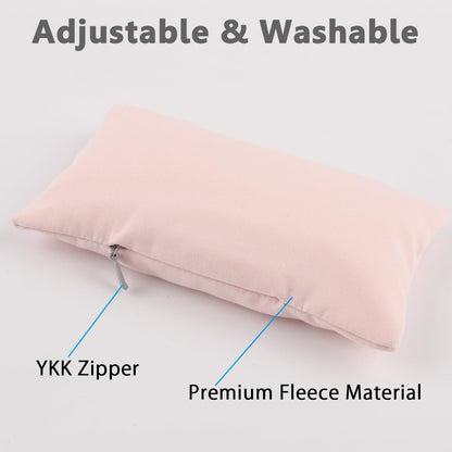 Ergonomic Mouse Wrist Rest Bean Bag, Carpal Tunnel Mouse Support Pad Filled Ergo Beads for Computer, Laptop, PC Gaming (Light Pink)