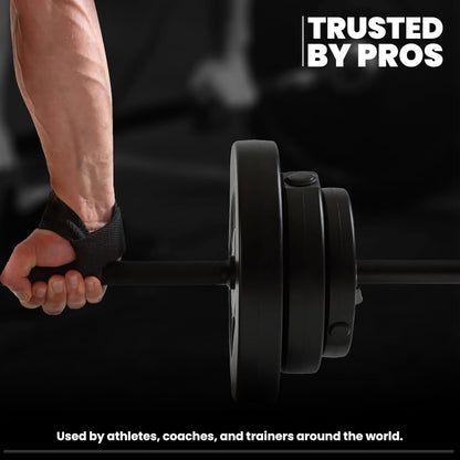 Real Steel Lifting Wrist Straps for Weightlifting, Bodybuilding, Powerlifting, Strength Training, & Deadlifts - Padded Neoprene with 24 inch Cotton