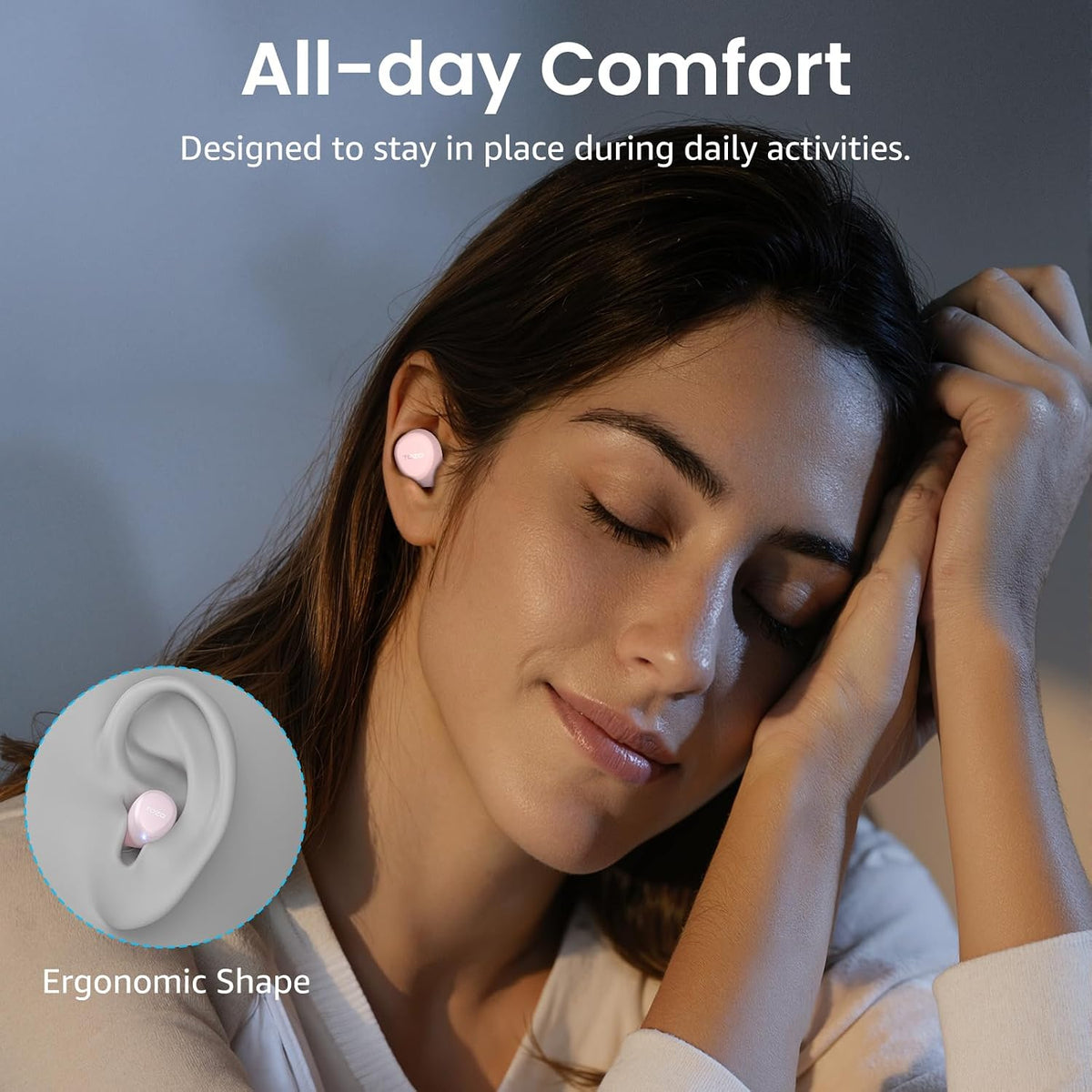 A1 Wireless Earbuds Bluetooth 5.3 Light Weight in Ear Headphones