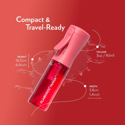MyStyle Travel Continuous Spray Bottle, 3.04oz/90ml, Pink