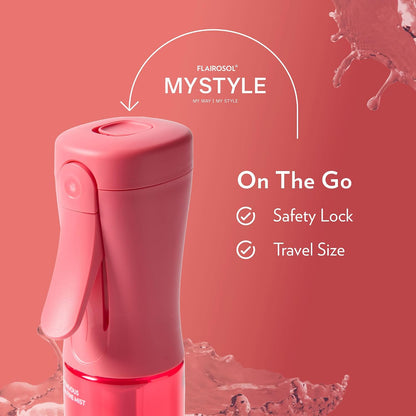 MyStyle Travel Continuous Spray Bottle, 3.04oz/90ml, Pink
