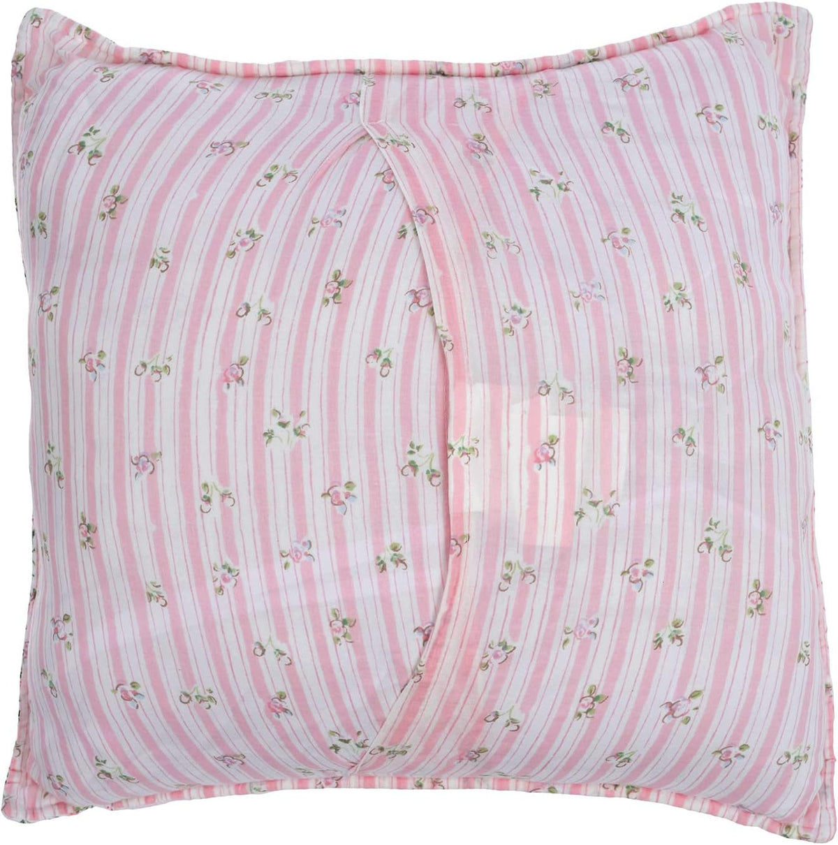 Pink Rose Romantic Ruffle Floral Flower Decor Pillow (Pink Lace, Decor Pillow - 1pc)